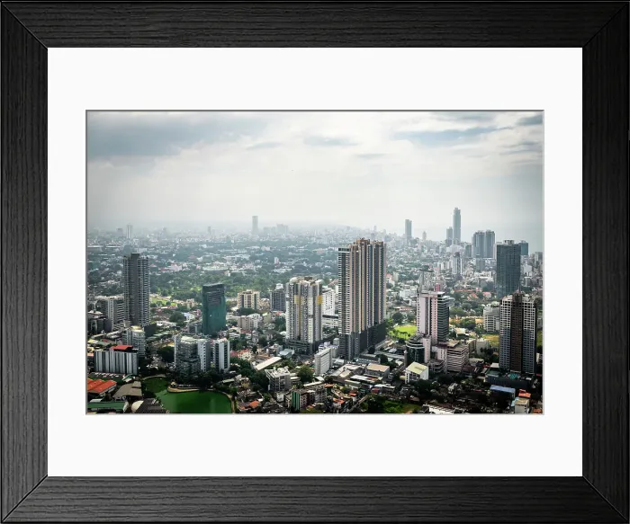 Framed Print : View over Colombo from the Lotus Tower, Colombo, Sri Lanka