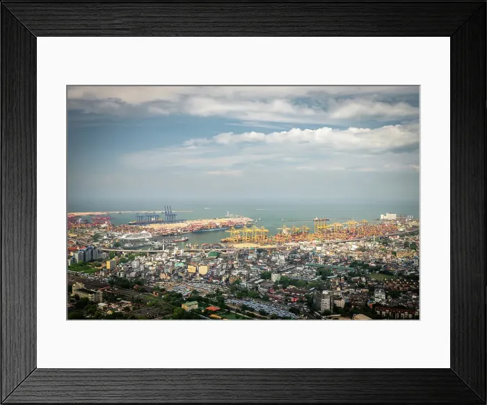 Framed Print : View over Colombo from the Lotus Tower, Colombo, Sri Lanka