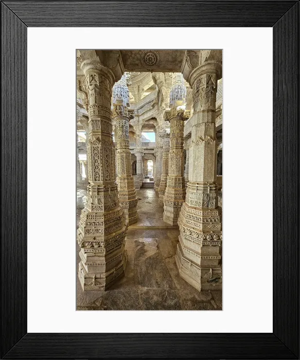 Framed Print : Ranakpur Jain temple (Chaturmukha Dharana Vihara), Ranakpur, Rajasthan, India Framed Print : Ranakpur Jain temple (Chaturmukha Dharana Vihara), Ranakpur, Rajasthan, India