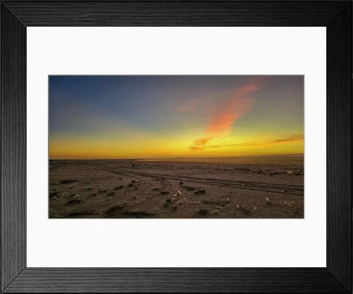 Framed Print : Sunset in the Tibesti Mountains, Chad