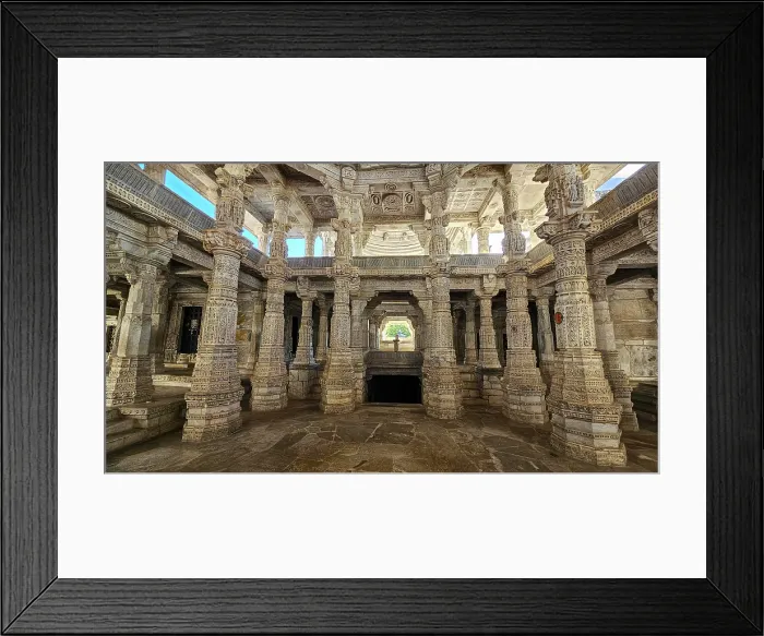 Framed Print : Ranakpur Jain temple (Chaturmukha Dharana Vihara), Ranakpur, Rajasthan, India Framed Print : Ranakpur Jain temple (Chaturmukha Dharana Vihara), Ranakpur, Rajasthan, India