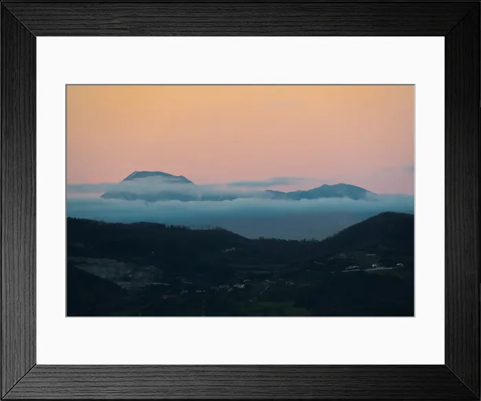 Framed Print : Monte Cucco at sunset, Gubbio, Umbria, Italy Framed Print : Monte Cucco at sunset, Gubbio, Umbria, Italy