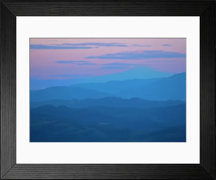 Framed Print : Apennines at blue hour, Gubbio, Umbria, Italy Framed Print : Apennines at blue hour, Gubbio, Umbria, Italy