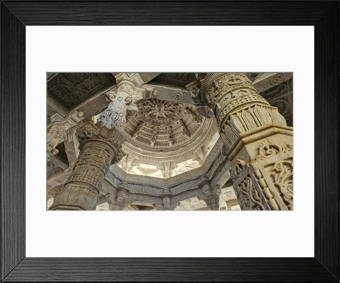 Framed Print : Ranakpur Jain temple (Chaturmukha Dharana Vihara), Ranakpur, Rajasthan, India Framed Print : Ranakpur Jain temple (Chaturmukha Dharana Vihara), Ranakpur, Rajasthan, India