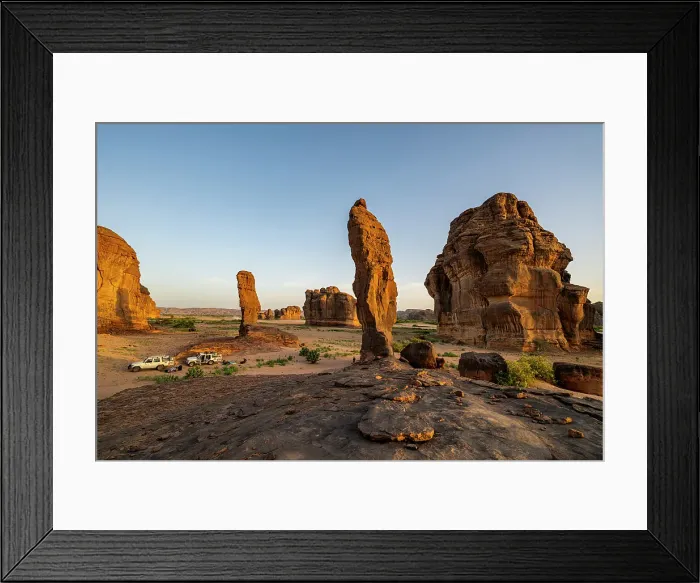 Framed Print : Beautiful rock formations around Zouar, Tibesti Mountains, Chad Framed Print : Beautiful rock formations around Zouar, Tibesti Mountains, Chad