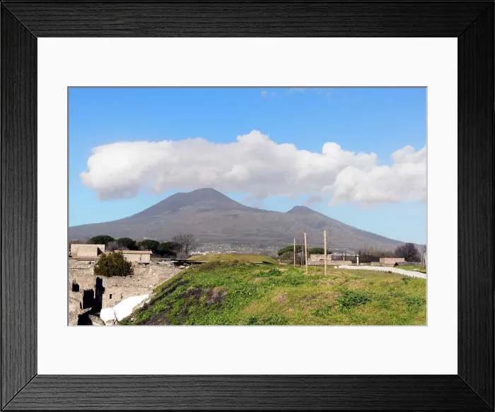 Framed Print : Mount Vesuvius, a volcano located on the Bay of Naples about 9km from the city of Naples, Campania, Italy Framed Print : Mount Vesuvius, a volcano located on the Bay of Naples about 9km from the city of Naples, Campania, Italy