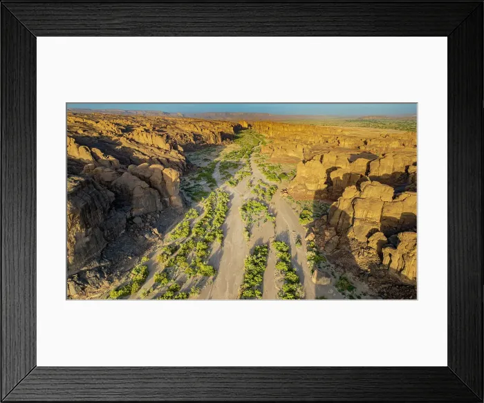 Framed Print : Aerial of beautiful rock formations around Zouar, Tibesti Mountains, Chad Framed Print : Aerial of beautiful rock formations around Zouar, Tibesti Mountains, Chad