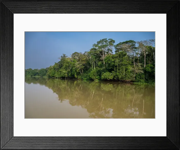 Framed Print : Reflections in the Sangha River, Dzanga Sangha National Park, UNESCO, Central African Republic Framed Print : Reflections in the Sangha River, Dzanga Sangha National Park, UNESCO, Central African Republic