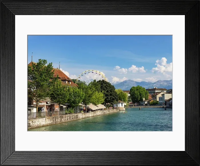 Framed Print : Aare River, Thun, Canton of Bern, Switzerland Framed Print : Aare River, Thun, Canton of Bern, Switzerland