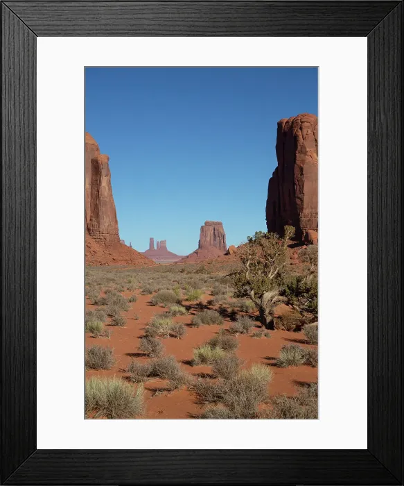 Framed Print : North Window, Elephant Butte on left, Cly Butte on right, Monument Valley Navajo Tribal Park, Utah, United States of America Framed Print : North Window, Elephant Butte on left, Cly Butte on right, Monument Valley Navajo Tribal Park, Utah, United States of America