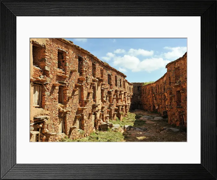 Framed Print : Traditional barn-fortress for crop harvesting, Tallate, Anti-Atlas, Morocco Framed Print : Traditional barn-fortress for crop harvesting, Tallate, Anti-Atlas, Morocco