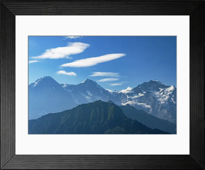 Framed Print : Jungfrau, Monch and Eiger mountains, Schynige Platte, Jungfrau Region, Bernese Oberland, Switzerland Framed Print : Jungfrau, Monch and Eiger mountains, Schynige Platte, Jungfrau Region, Bernese Oberland, Switzerland