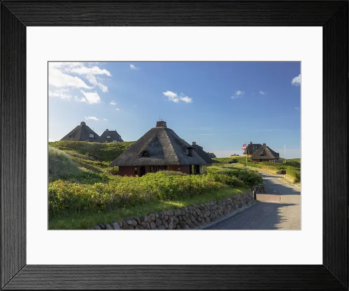 Framed Print : Traditional thatched houses, Hornum, Sylt, Schleswig Holstein, Germany, Europe Framed Print : Traditional thatched houses, Hornum, Sylt, Schleswig Holstein, Germany, Europe