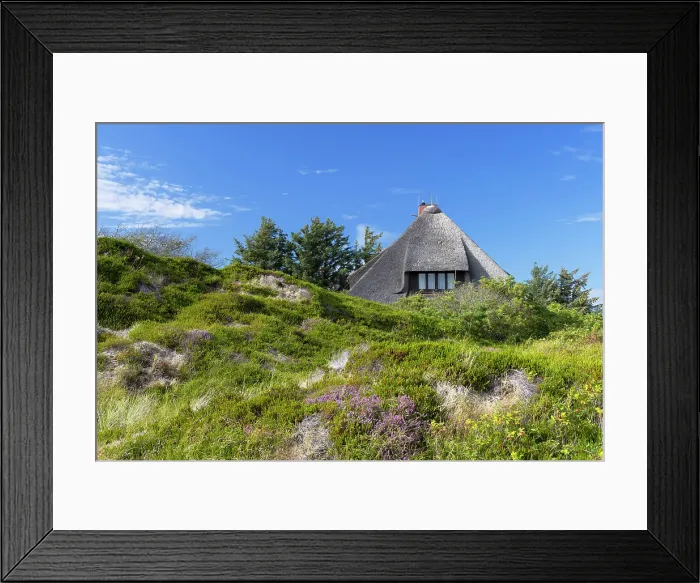 Framed Print : Traditional thatched house, Rantum, Sylt, Schleswig Holstein, Germany, Europe