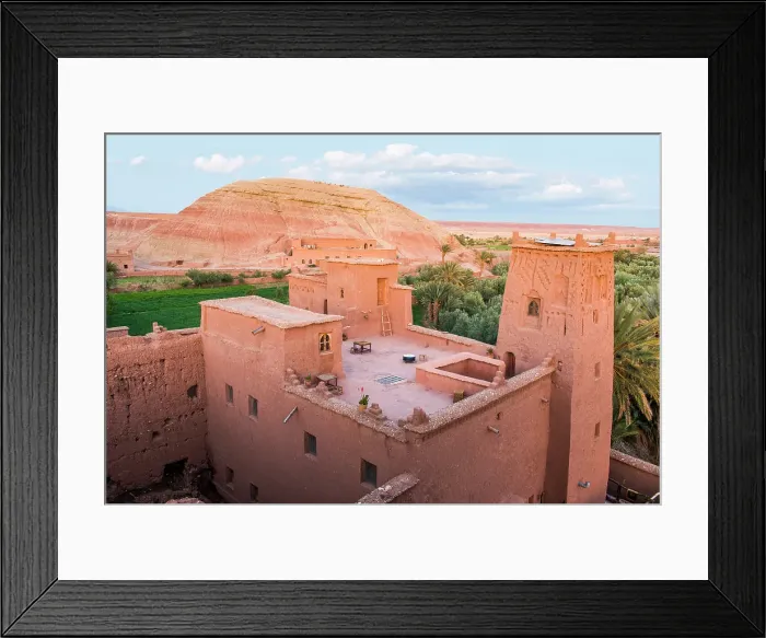 Framed Print : Terrace of Kasbah Tebi, guest house in Ksar of Ait-Ben-Haddou, Ounila River valley, Ouarzazate Province, region of Draa-Tafilalet, Morocco Framed Print : Terrace of Kasbah Tebi, guest house in Ksar of Ait-Ben-Haddou, Ounila River valley, Ouarzazate Province, region of Draa-Tafilalet, Morocco