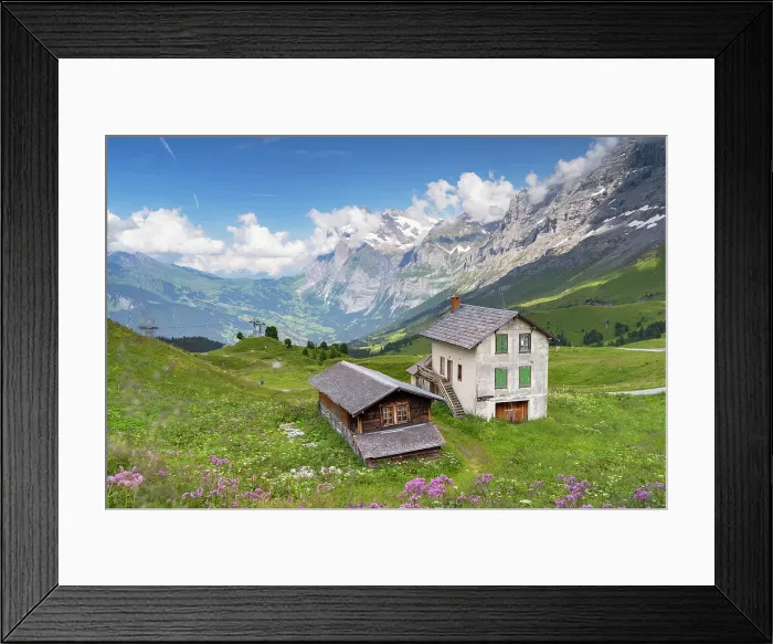 Framed Print : Kleine Scheidigg, Jungfrau Region, Bernese Oberland, Switzerland Framed Print : Kleine Scheidigg, Jungfrau Region, Bernese Oberland, Switzerland