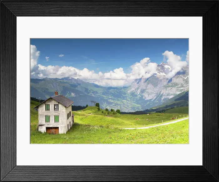 Framed Print : Kleine Scheidigg, Jungfrau Region, Bernese Oberland, Switzerland Framed Print : Kleine Scheidigg, Jungfrau Region, Bernese Oberland, Switzerland