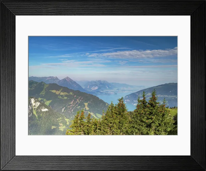 Framed Print : View of Lake Thun from Schynige Platte, Bernese Oberland, Switzerland Framed Print : View of Lake Thun from Schynige Platte, Bernese Oberland, Switzerland