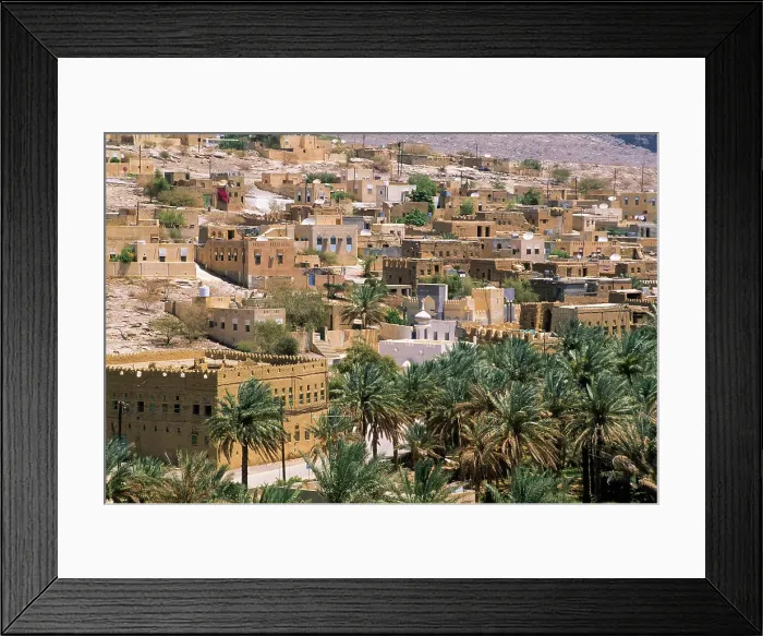 Framed Print : Al-Hamra village, Akhdar Jebel, Sultanate of Oman, Arabian Peninsula Framed Print : Al-Hamra village, Akhdar Jebel, Sultanate of Oman, Arabian Peninsula
