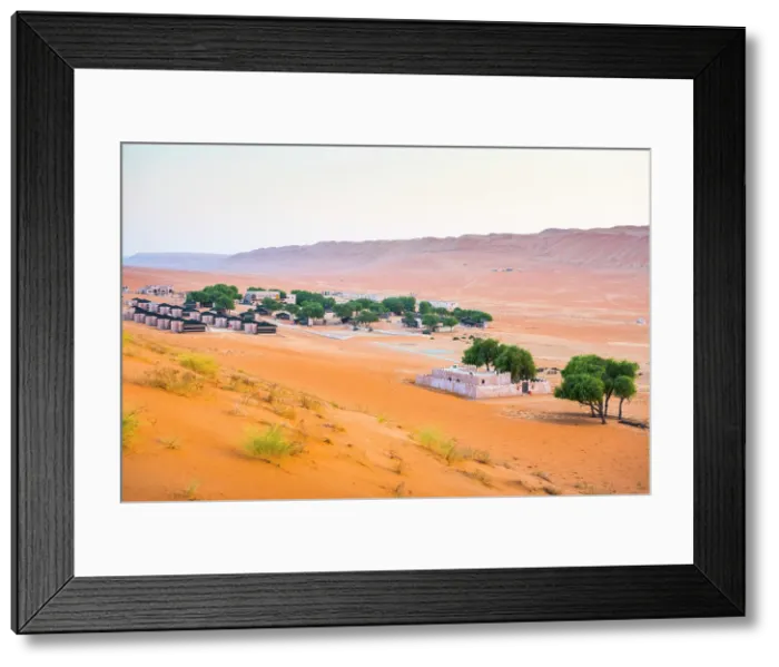 Framed Print : The Thousand Nights Camp in the Sharqiya Sands, formerly Wahiba Sands, desert region, Sultanate of Oman, Arabian Peninsula Framed Print : The Thousand Nights Camp in the Sharqiya Sands, formerly Wahiba Sands, desert region, Sultanate of Oman, Arabian Peninsula