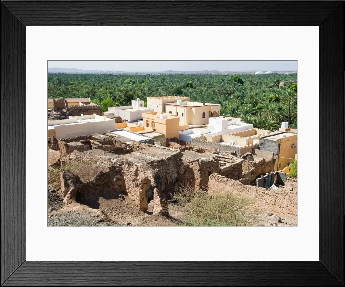 Framed Print : Al Mudhaireb Village, Al Sharqiyah region, Sultanate of Oman, Arabian Peninsula