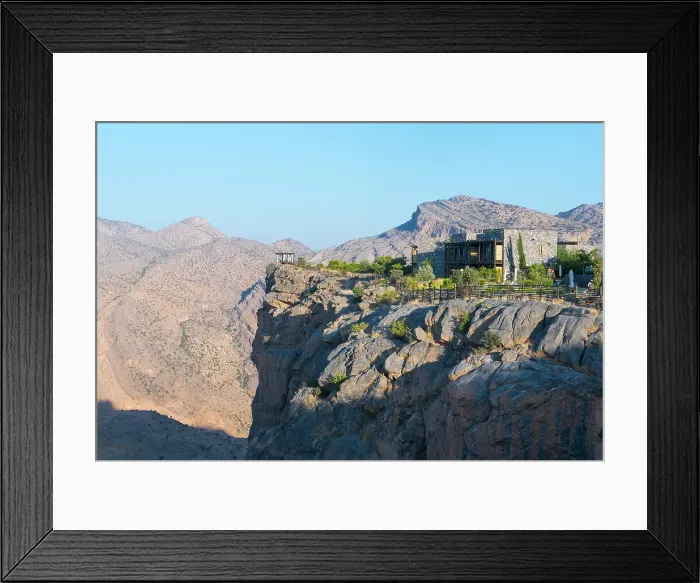Framed Print : Alila Jabal Akhdar hotel, nestled 2000 metres above sea level, surrounded by Al Hajar Mountains, Sultanate of Oman, Arabian Peninsula Framed Print : Alila Jabal Akhdar hotel, nestled 2000 metres above sea level, surrounded by Al Hajar Mountains, Sultanate of Oman, Arabian Peninsula