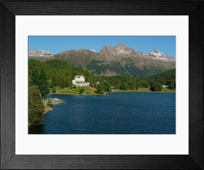 Framed Print : Lake St. Moritz, Canton of Grisons, Switzerland Framed Print : Lake St. Moritz, Canton of Grisons, Switzerland