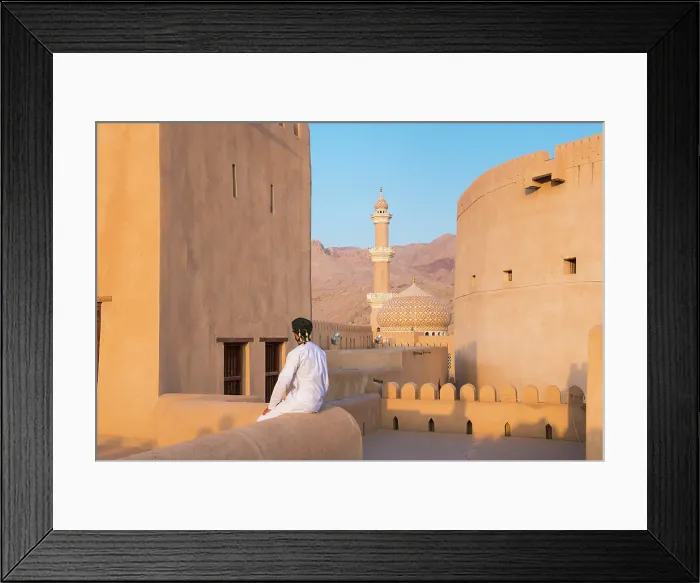 Framed Print : Abdullah, guide of the Museum, posing at Nizwa Fort, Ad Dakhiliyah Region, Sultanate of Oman, Arabian Peninsula Framed Print : Abdullah, guide of the Museum, posing at Nizwa Fort, Ad Dakhiliyah Region, Sultanate of Oman, Arabian Peninsula
