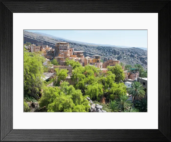 Framed Print : Village of Misfat (Misfah) Al Abriyeen in Jebel Akhdar, gradually renovated, Sultanate of Oman, Arabian Peninsula Framed Print : Village of Misfat (Misfah) Al Abriyeen in Jebel Akhdar, gradually renovated, Sultanate of Oman, Arabian Peninsula
