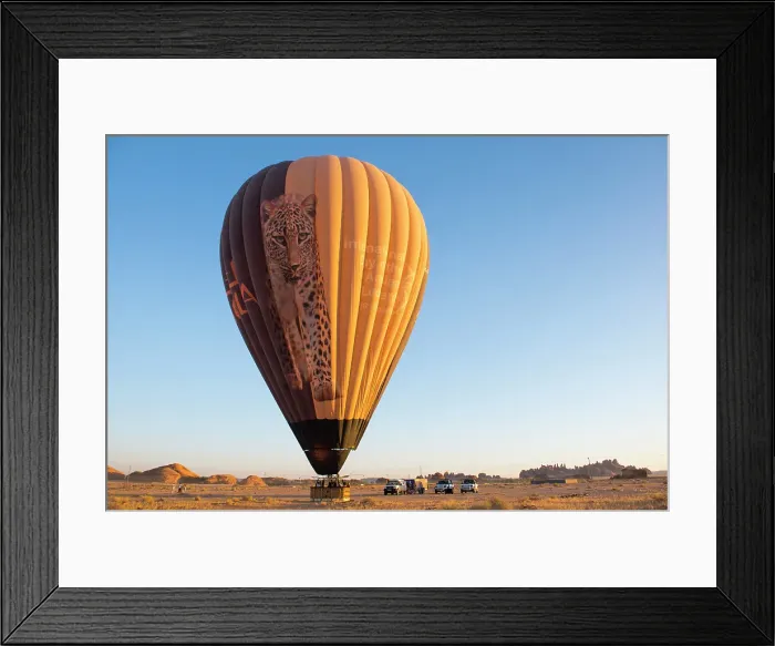 Framed Print : Balloon deflating after Hot air balloon flight over Hegra site and around with Hero Balloon Flights Saudi Operator, AlUla, Medina Province, Saudi Arabia Framed Print : Balloon deflating after Hot air balloon flight over Hegra site and around with Hero Balloon Flights Saudi Operator, AlUla, Medina Province, Saudi Arabia