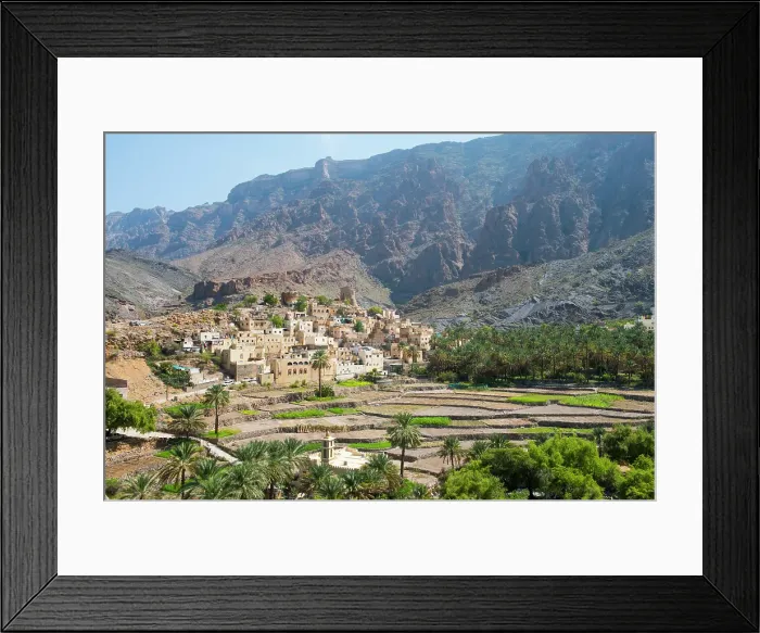 Framed Print : Bilad Sayt village, edge of Wadi Bani Awf, north east slope of Jebel Akhdar, Western Hajar Mountains, Al-Dakhiliyah region, Oman, Arabian Peninsula Framed Print : Bilad Sayt village, edge of Wadi Bani Awf, north east slope of Jebel Akhdar, Western Hajar Mountains, Al-Dakhiliyah region, Oman, Arabian Peninsula