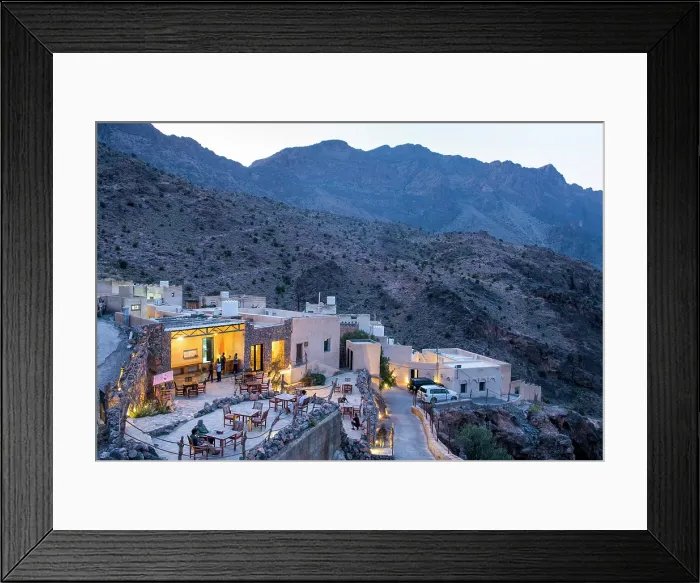 Framed Print : Sama Wakan Heritage hotel by night, Wakan village, Western Hajar Mountains, South Batinah and Al Dakhiliyah Governorates, Oman, Arabian Peninsula Framed Print : Sama Wakan Heritage hotel by night, Wakan village, Western Hajar Mountains, South Batinah and Al Dakhiliyah Governorates, Oman, Arabian Peninsula