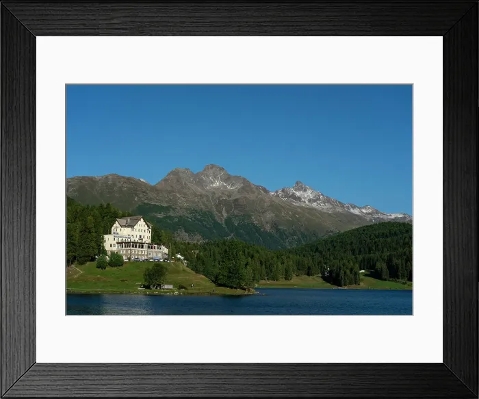 Framed Print : Lake St. Moritz, Canton of Grisons, Switzerland Framed Print : Lake St. Moritz, Canton of Grisons, Switzerland
