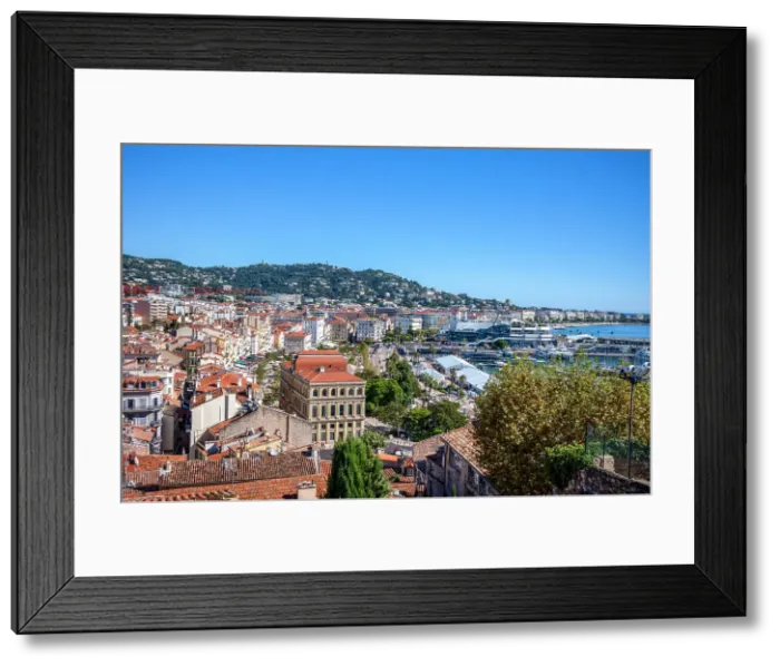 Framed Print : Panoramic view of Cannes from the hill of Le Suquet (old town), Cannes, Alpes-Maritimes, French Riviera, France Framed Print : Panoramic view of Cannes from the hill of Le Suquet (old town), Cannes, Alpes-Maritimes, French Riviera, France