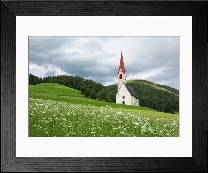 Framed Print : St. James Church at Nessano (Nasen), South Tyrol (Alto Adige), Italy Framed Print : St. James Church at Nessano (Nasen), South Tyrol (Alto Adige), Italy