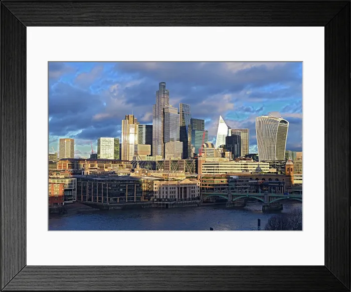Framed Print : City of London at sunset, London, England United Kingdom Framed Print : City of London at sunset, London, England United Kingdom
