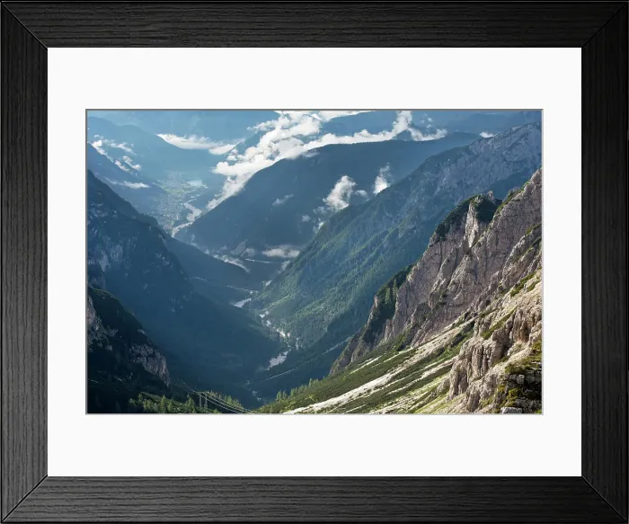 Framed Print : Val Marzon viewed from path connecting refuges Auronzo and Lavaredo, Three Peaks Nature Park, Dolomites, South Tyrol (Alto Adige), Italy Framed Print : Val Marzon viewed from path connecting refuges Auronzo and Lavaredo, Three Peaks Nature Park, Dolomites, South Tyrol (Alto Adige), Italy