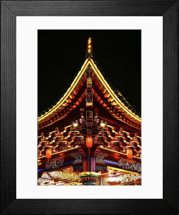 Framed Print : Roofs of the temple of the Goddess of the Pearl, a local deity in Puning City, Guangdong Province, China Framed Print : Roofs of the temple of the Goddess of the Pearl, a local deity in Puning City, Guangdong Province, China