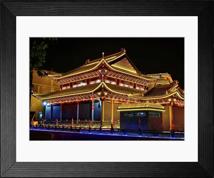 Framed Print : Rear view of the temple of the Goddess of the Pearl, a local deity in Puning City, Guangdong Province, China Framed Print : Rear view of the temple of the Goddess of the Pearl, a local deity in Puning City, Guangdong Province, China