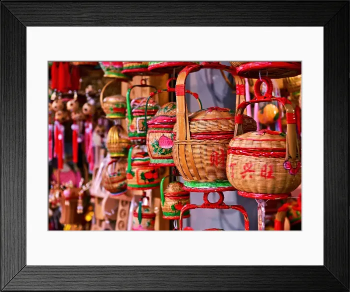 Framed Print : Handwoven bamboo baskets in shop in Paifang Street, Chaozhou ancient city, the main tourist destination in Chaozhou, Guangdong Province, China Framed Print : Handwoven bamboo baskets in shop in Paifang Street, Chaozhou ancient city, the main tourist destination in Chaozhou, Guangdong Province, China