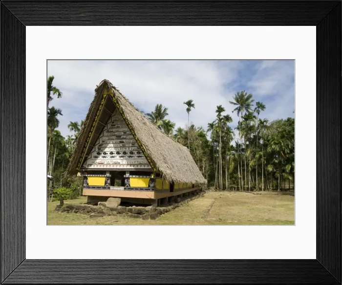 Framed Print : Airai Bai, sacred meeting house at heart of village, 200 years old, southern Babeldaob Framed Print : Airai Bai, sacred meeting house at heart of village, 200 years old, southern Babeldaob