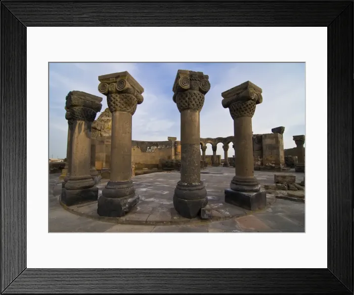 Framed Print : Zvarnots Cathedral, UNESCO World Heritage Site, Zvartnots, Armenia, Caucasus Framed Print : Zvarnots Cathedral, UNESCO World Heritage Site, Zvartnots, Armenia, Caucasus
