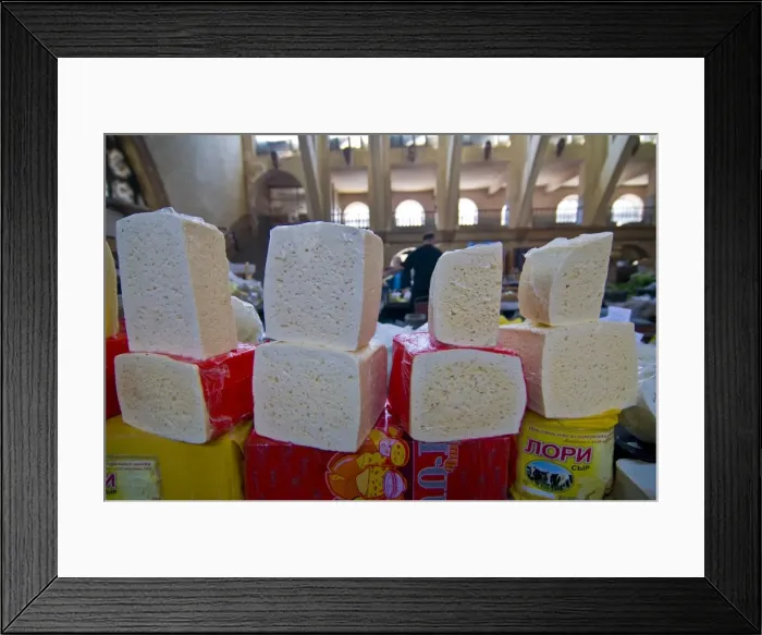 Framed Print : Cheese for sale in the covered bazaar of Yerevan, Armenia, Caucasus, Central Asia, Asia Framed Print : Cheese for sale in the covered bazaar of Yerevan, Armenia, Caucasus, Central Asia, Asia