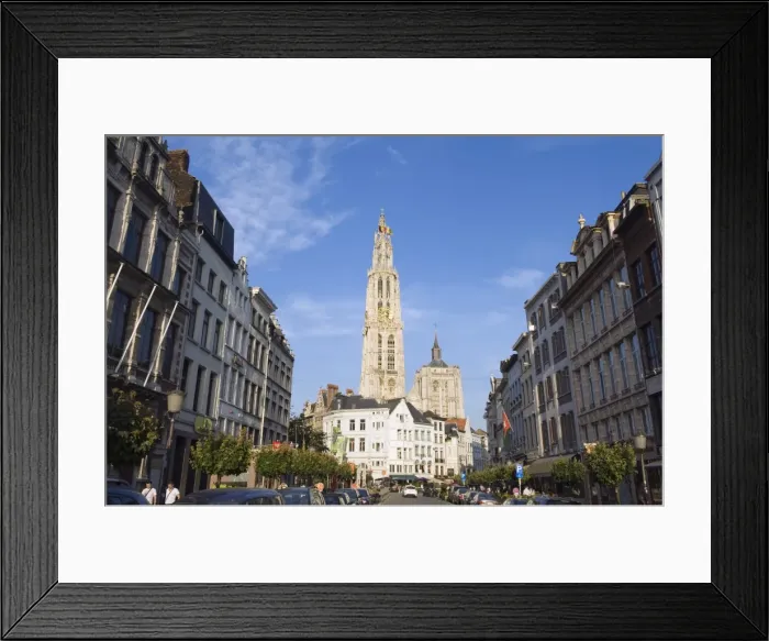 Framed Print : Tower of Onze Lieve Vrouwekathedraal, built between 1352 and 1521, Antwerp Framed Print : Tower of Onze Lieve Vrouwekathedraal, built between 1352 and 1521, Antwerp