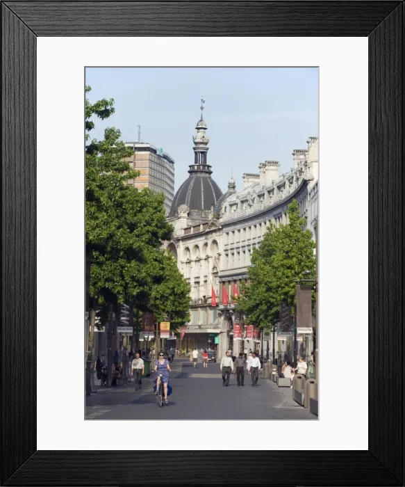 Framed Print : Meir pedestrian shopping area, Antwerp, Flanders, Belgium, Europe Framed Print : Meir pedestrian shopping area, Antwerp, Flanders, Belgium, Europe