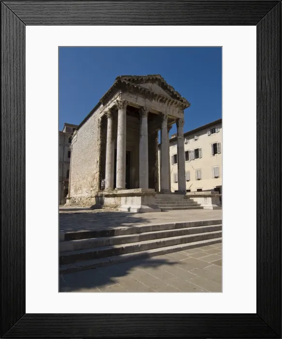 Framed Print : Temple of Rome and Augustus built on the forum during the reign of the Roman emperor Augustus Framed Print : Temple of Rome and Augustus built on the forum during the reign of the Roman emperor Augustus