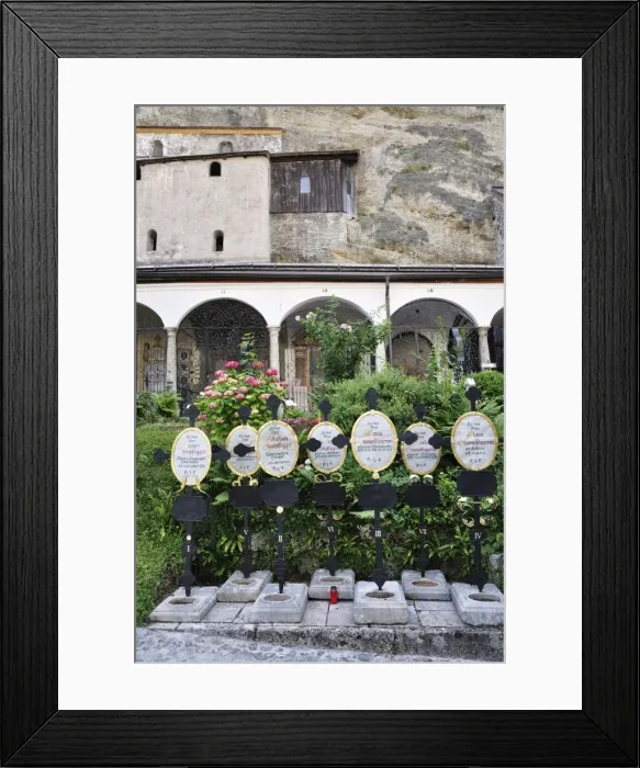 Framed Print : Petersfriedhof, Salzburg, Austria, Europe Framed Print : Petersfriedhof, Salzburg, Austria, Europe