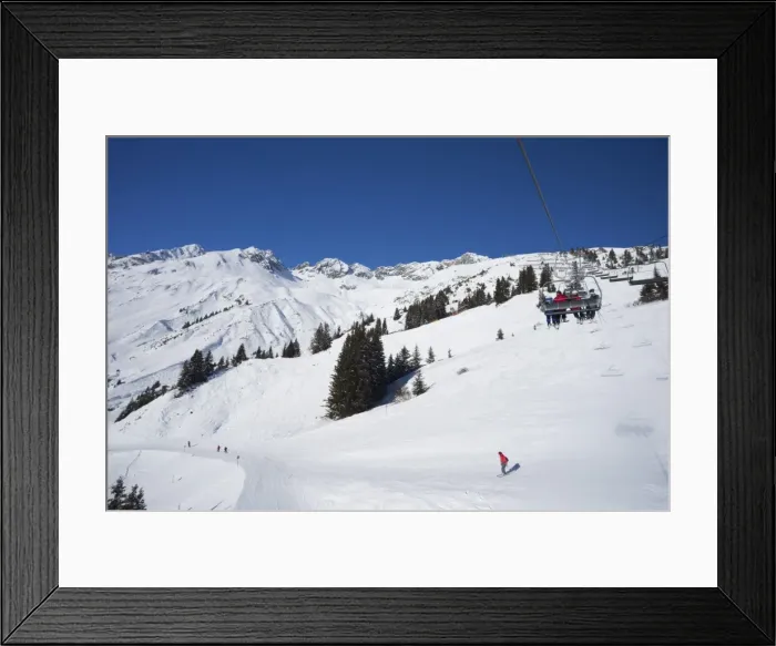 Framed Print : Ski lift and winter snow, St. Anton am Arlberg, Austrian Alps, Austria, Europe Framed Print : Ski lift and winter snow, St. Anton am Arlberg, Austrian Alps, Austria, Europe