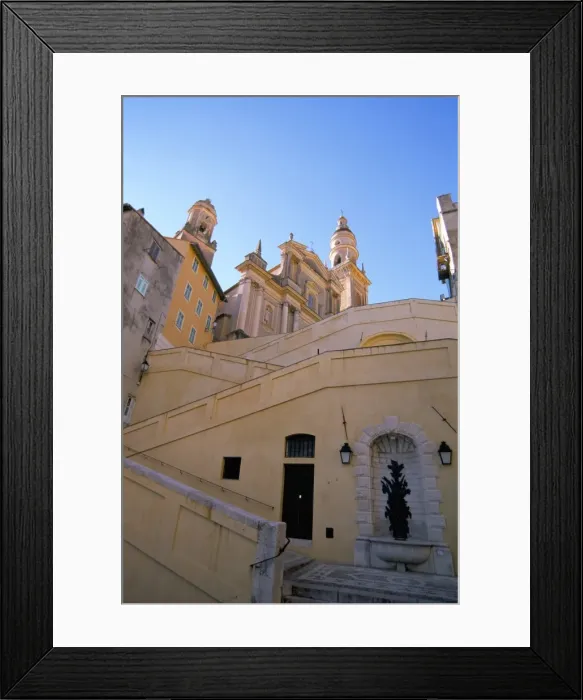 Framed Print : St. Michel church, Menton, Alpes-Maritimes, Cote d Azur, Provence, French Riviera Framed Print : St. Michel church, Menton, Alpes-Maritimes, Cote d Azur, Provence, French Riviera