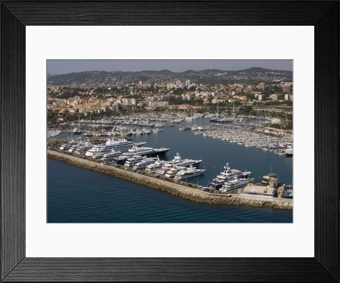 Framed Print : View from helicopter of Antibes, Alpes-Maritimes, Provence, Cote d Azur Framed Print : View from helicopter of Antibes, Alpes-Maritimes, Provence, Cote d Azur